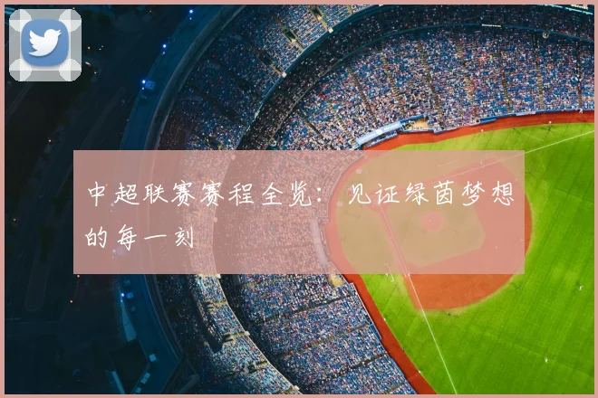 中超联赛赛程全览:见证绿茵梦想的每一刻